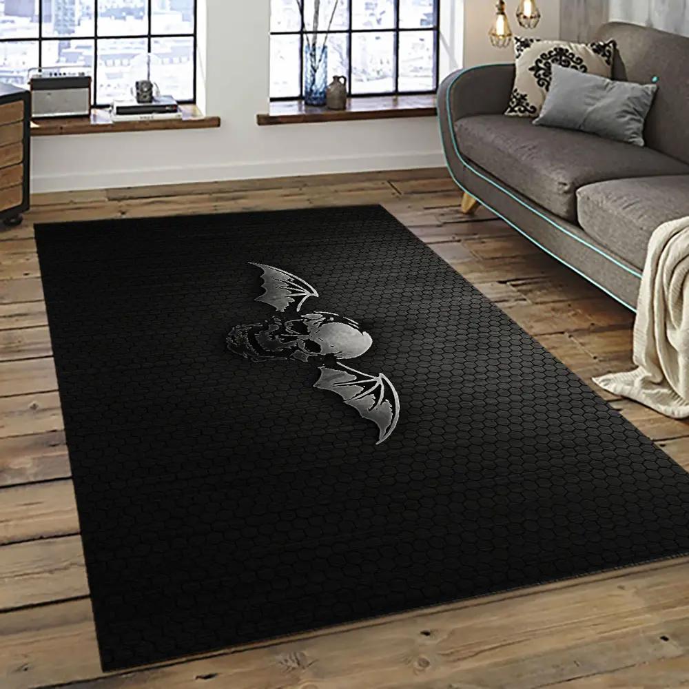 Avenged sevenfold heavy metal band music metalheads carpet area rug home decor best gift for friends as15 Rectangle Rug