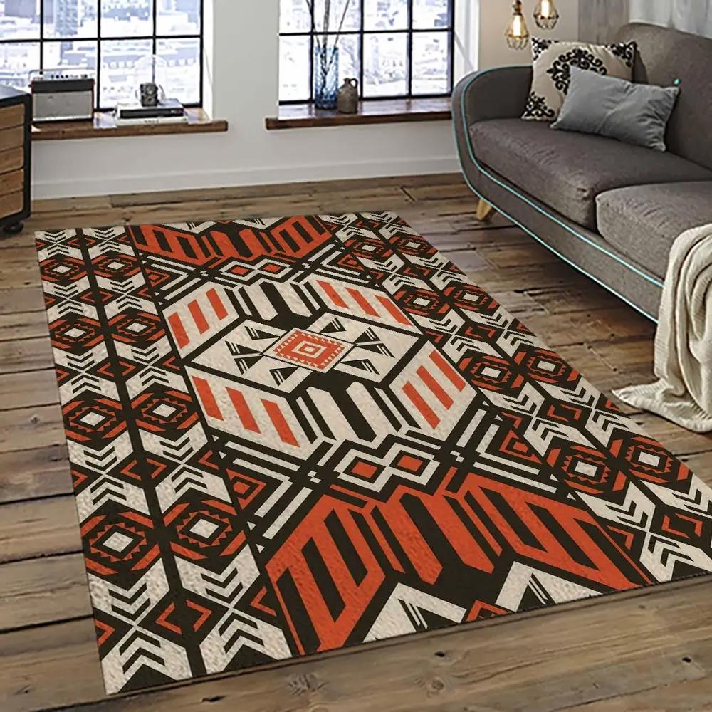 Aztec southwestern geometric shape pattern carpet area rug best gift for home decor event gift asg98 Rectangle Rug