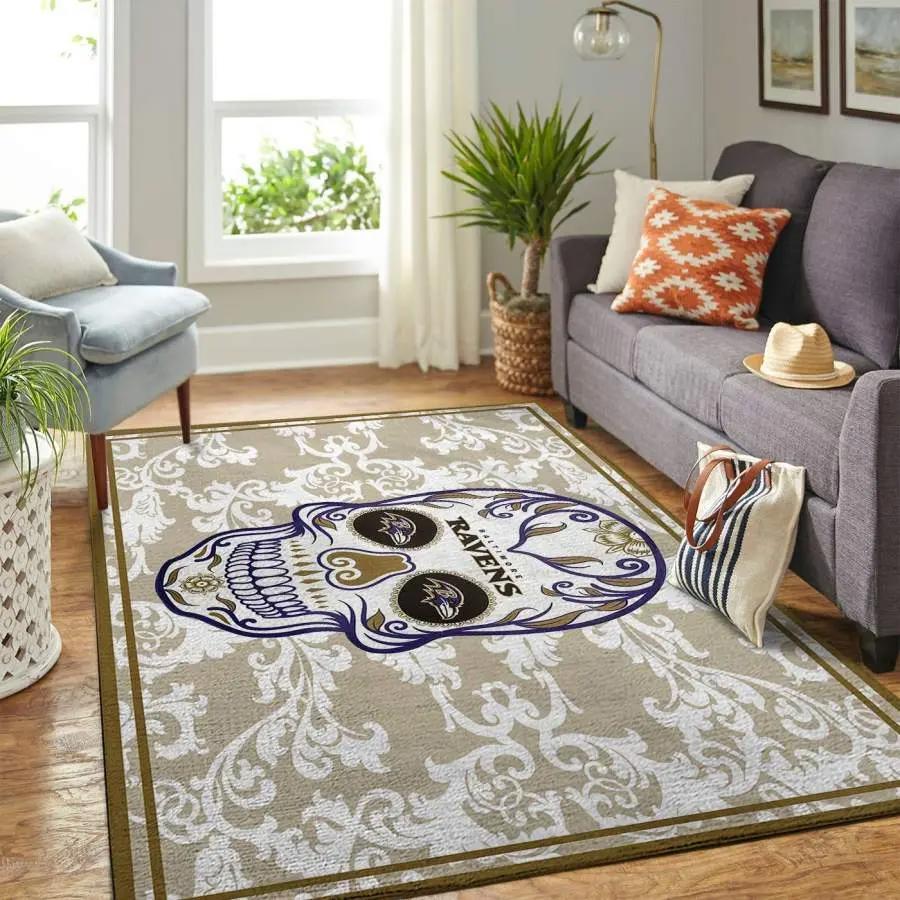 Baltimore ravens inspired sport art nfl legend home living decor Rectangle Rug