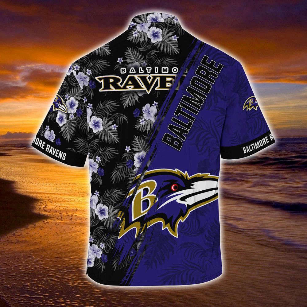 Baltimore ravens nfl-summer hawaii shirt mickey and floral pattern for sports fans Hawaii Shirt