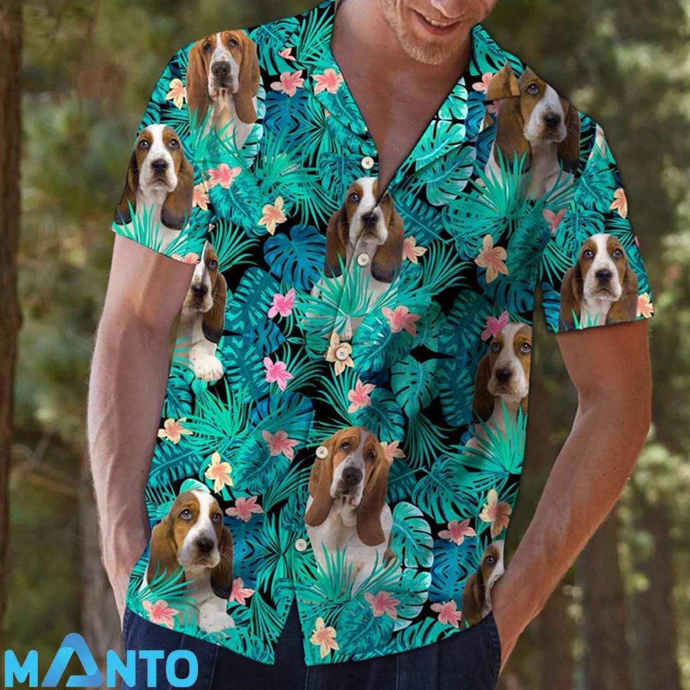 Basset hound hawaiian shirt Hawaii Shirt Shorts & Flip Flops