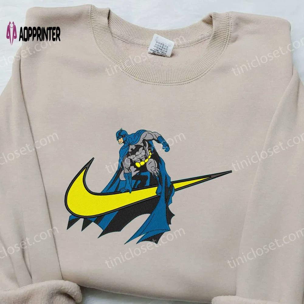 Batman sunny x nike swoosh embroidered shirt: marvel-inspired nike tee Embroidered Shirt
