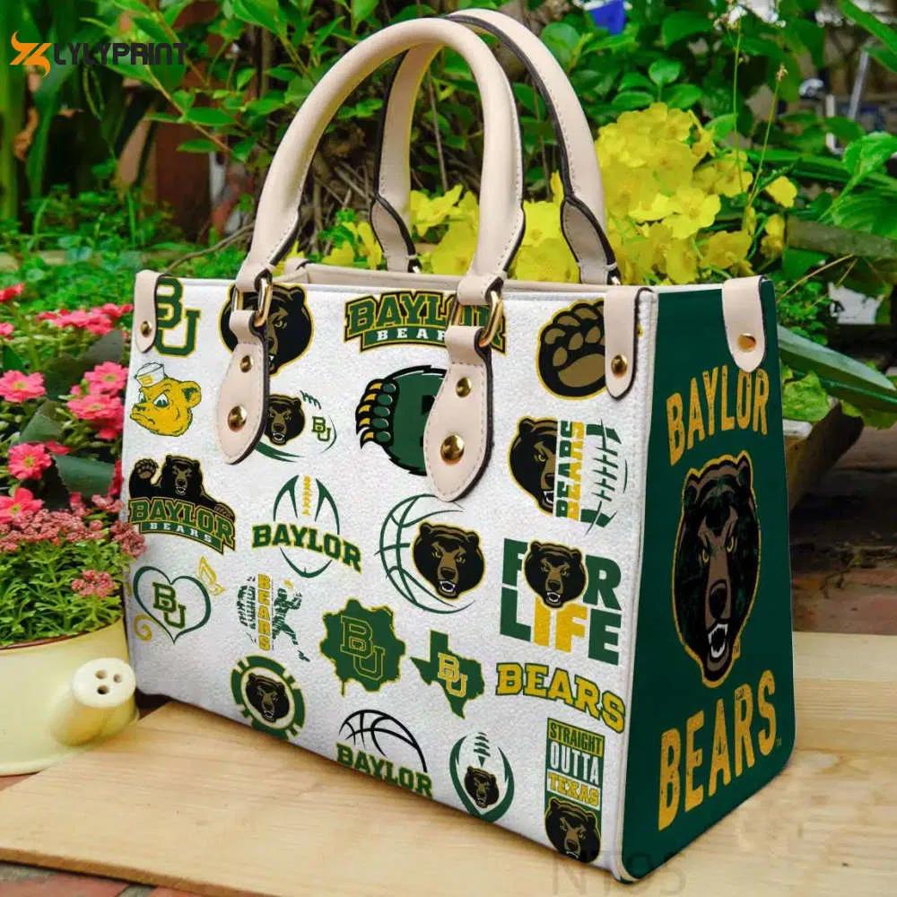 Baylor bears 1 leather handbag gift for women 380 Women Leather Hand Bag