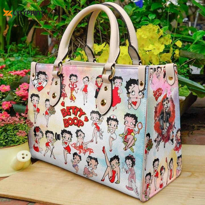 Betty boop leather handbag gift for women 376 Women Leather Hand Bag