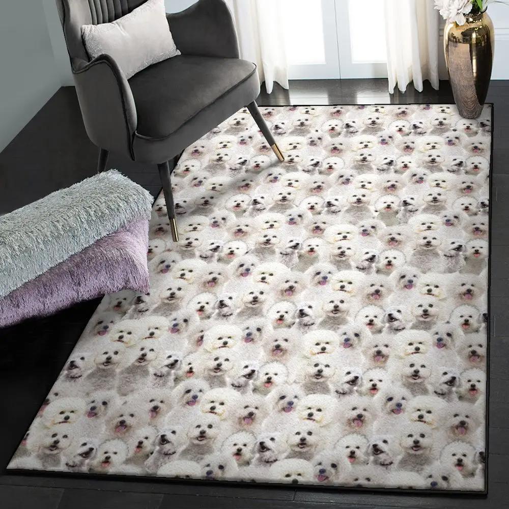 Bichon frise puppy kitchen rugs, bichon frise gs cl rug Rectangle Rug