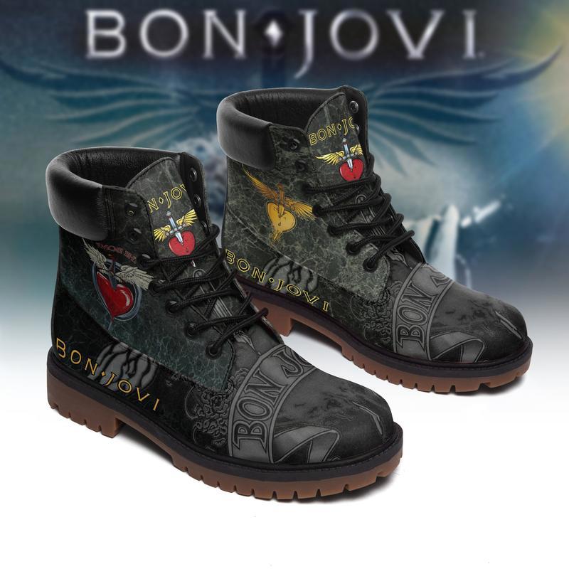 Bon jovi rock band form timboots hot 2023 best gift for fans Timboots Shoes