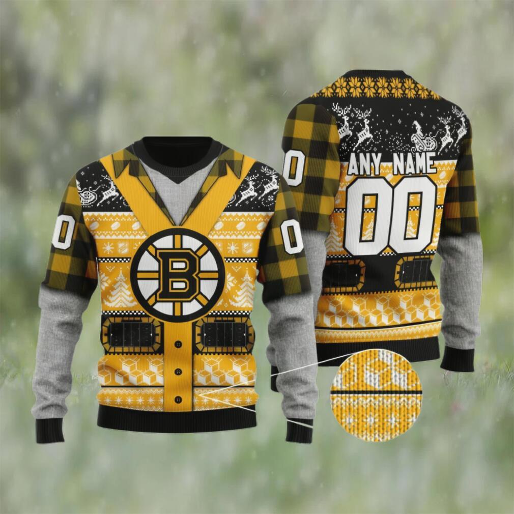 Boston bruins personalized ugly christmas sweater Christmas Ugly Sweater