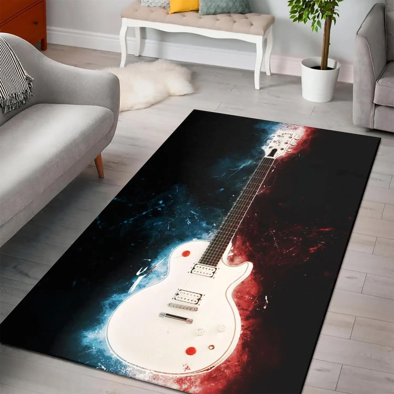 Buckethead guitar area rug living room rug home decors bedroom floor decor Rectangle Rug