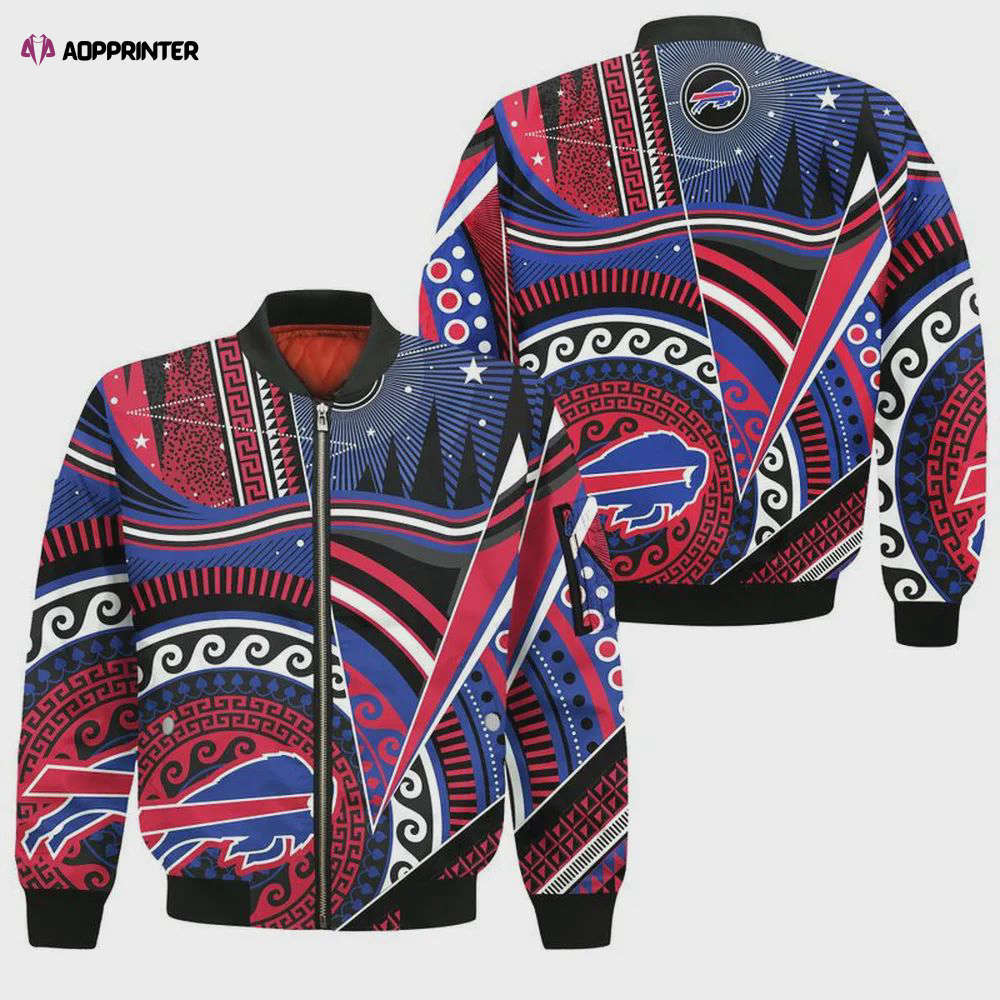 Buffalo bills bohemian pattern bomber jacket- multicolor Bomber Jacket