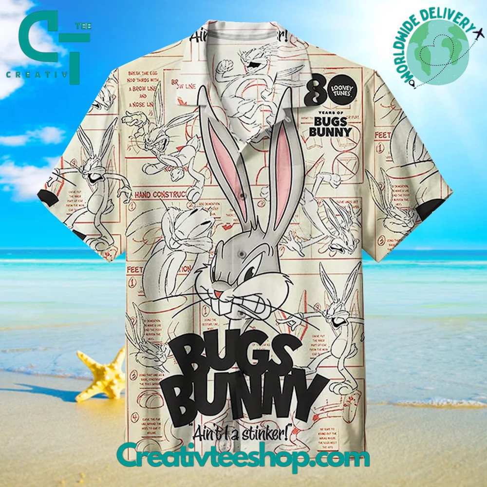 Bugs bunny looney tunes hawaiian shirt 1 Hawaii Shirt Shorts & Flip Flops