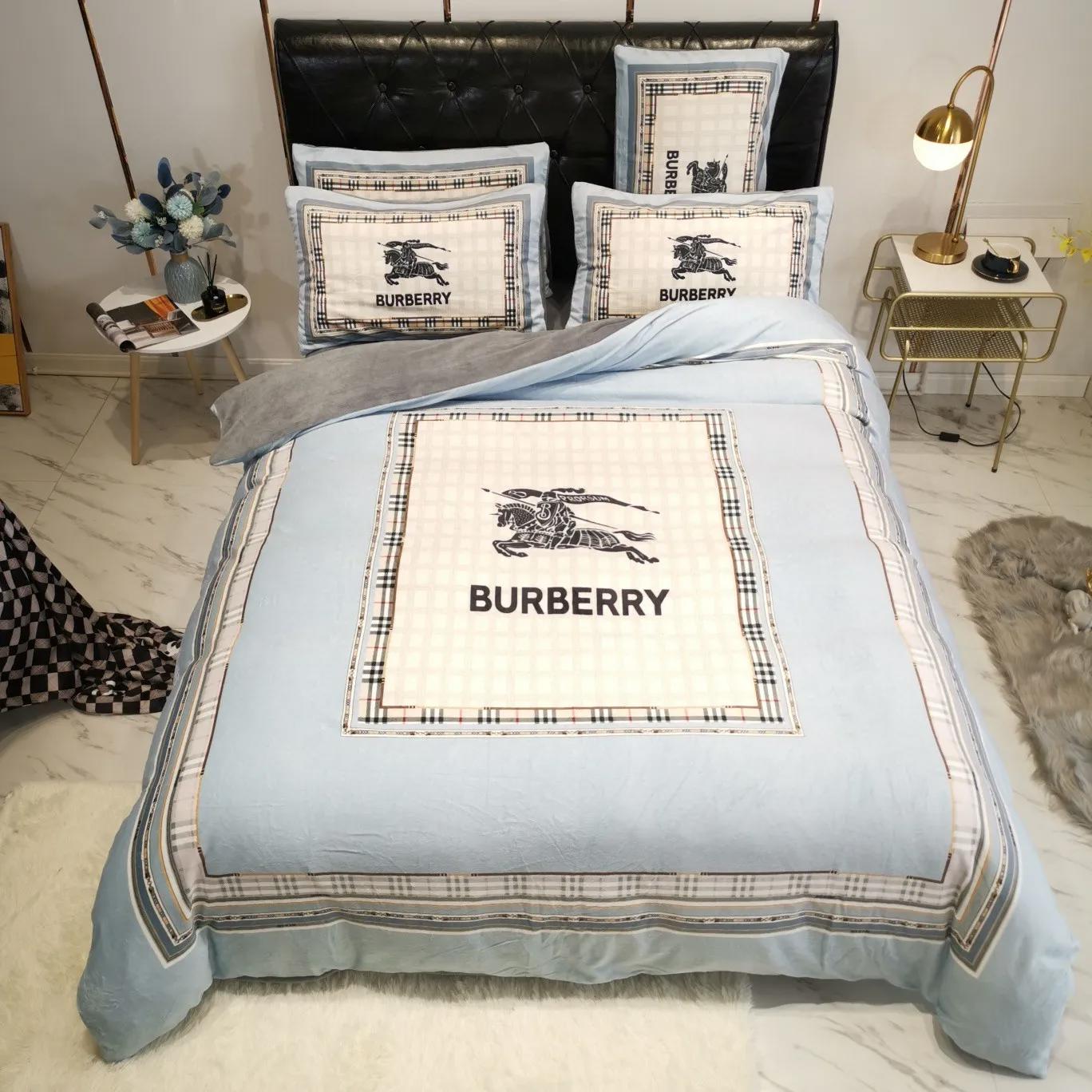 Burberry bedding sets 3d printed bedding sets quilt sets duvet cover luxury brand bedding decor bedroom sets best luxury bed sets gift thankgivings and christmas Bedding Sets