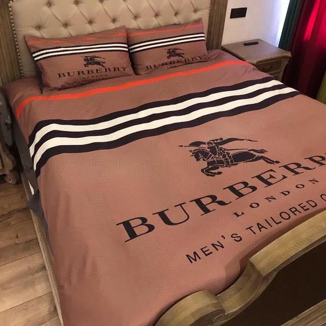 Burberry hot bedding sets 3d printed bedding sets quilt sets duvet cover luxury brand bedding decor bedroom sets best luxury bed sets gift thankgivings and christmas Bedding Sets