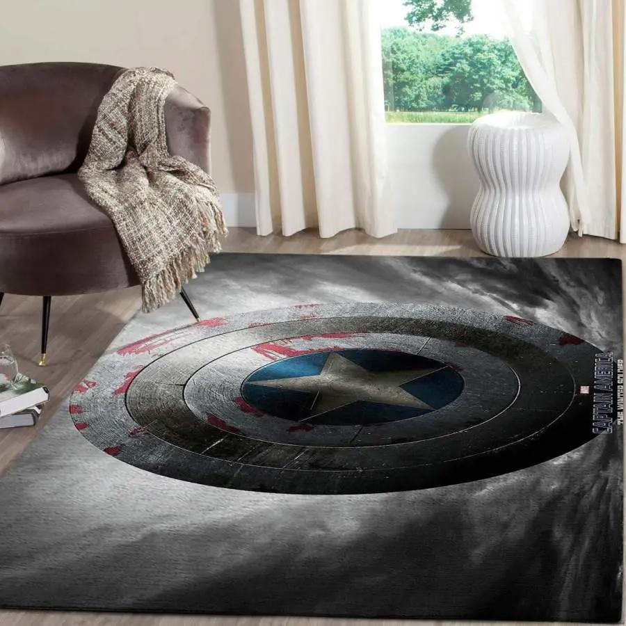 Captain american marvel area rug living room rug home decor carpet 0111194 Rectangle Rug