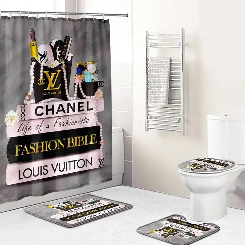Chanel fashion logo limited luxury brand bathroom set home decor 14 5 Bathroom Set