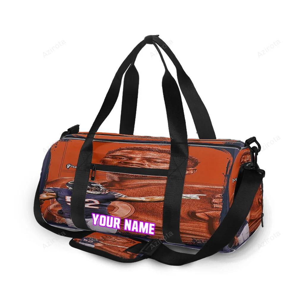 Chicago bears khalil mack5 personalized name travel bag gym bag 1070 Travel Bag