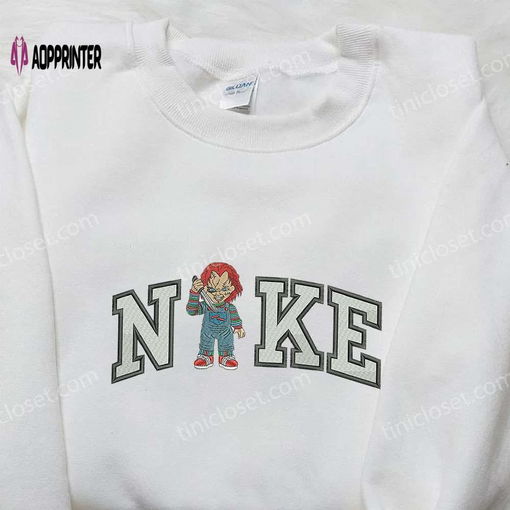 Chucky stand x nike embroidered shirt child s play custom tee Embroidered Shirt