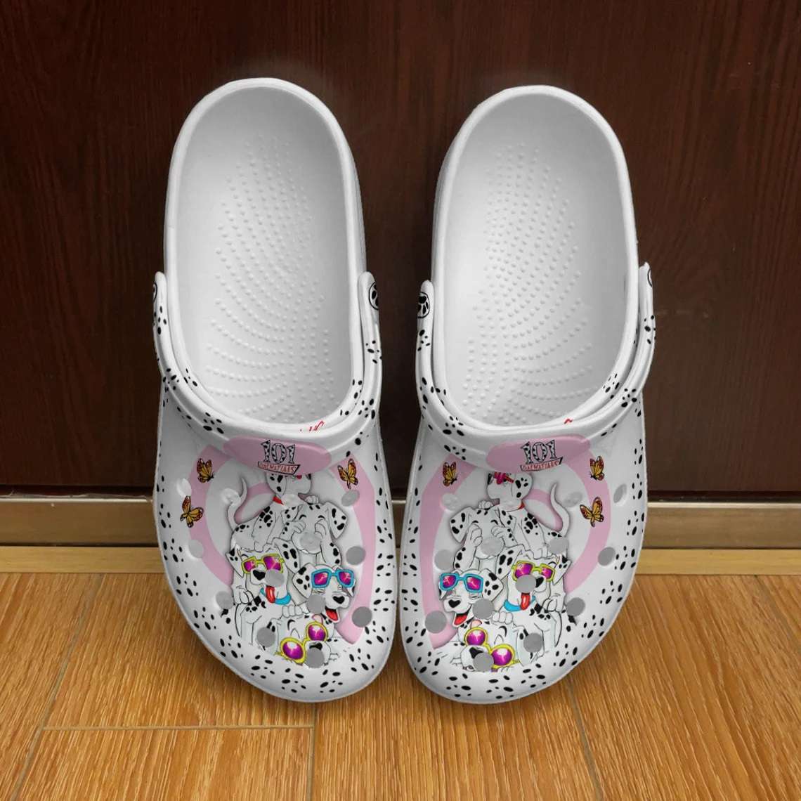 Crocs outfit - 101 dalmatians black white paws patterns disney graphic cartoon unisex crocs clogs crocband shoes - 1 Crocs Outfit