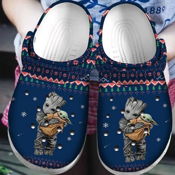 Crocs outfit - baby yoda and groot ugly pattern christmas crocs crocband clog shoes for men women - 156 Crocs Outfit