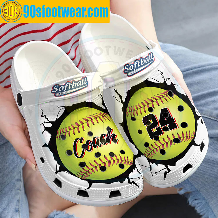 Crocs outfit - custom softball crocs – cracks personalized softball classic clog - 482 Crocs Outfit