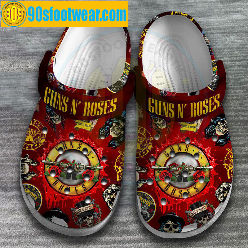 Crocs outfit - guns n roses crocs music band red classic clogs - 808 Crocs Outfit