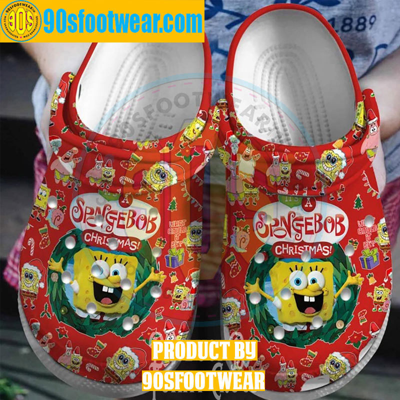 Crocs outfit - it’s a spongebob christmas crocs – spongebob squarepants clogs - 1288 Crocs Outfit