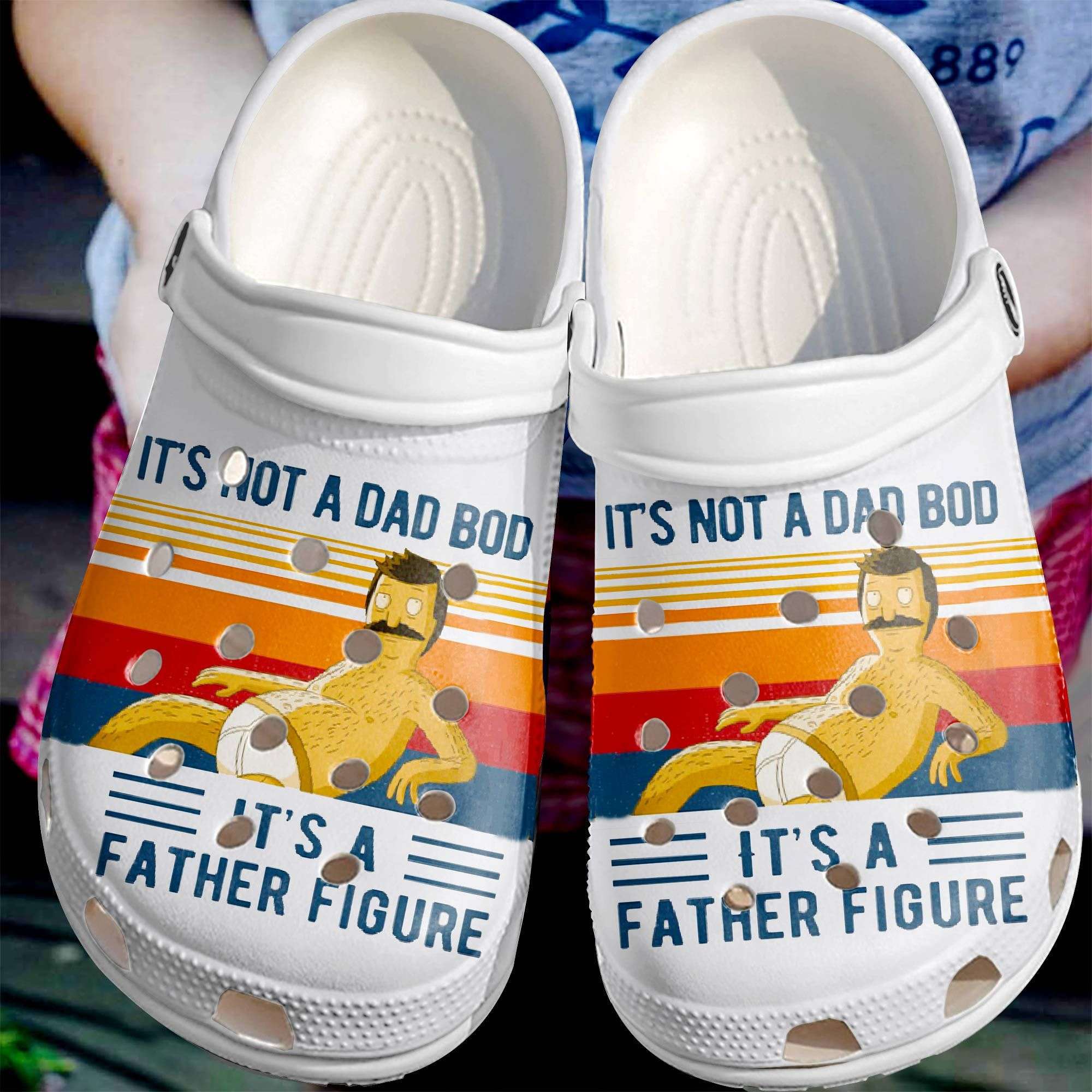 Crocs outfit - it’s not dad bod it’s a father figure crocs crocband clogs - 1290 Crocs Outfit