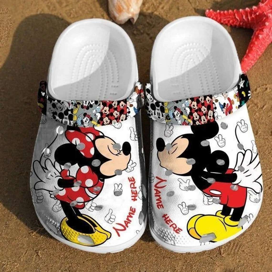 Crocs outfit - personalized crocs mickey minnie kiss crocs clogs crocband shoes - 1686 Crocs Outfit