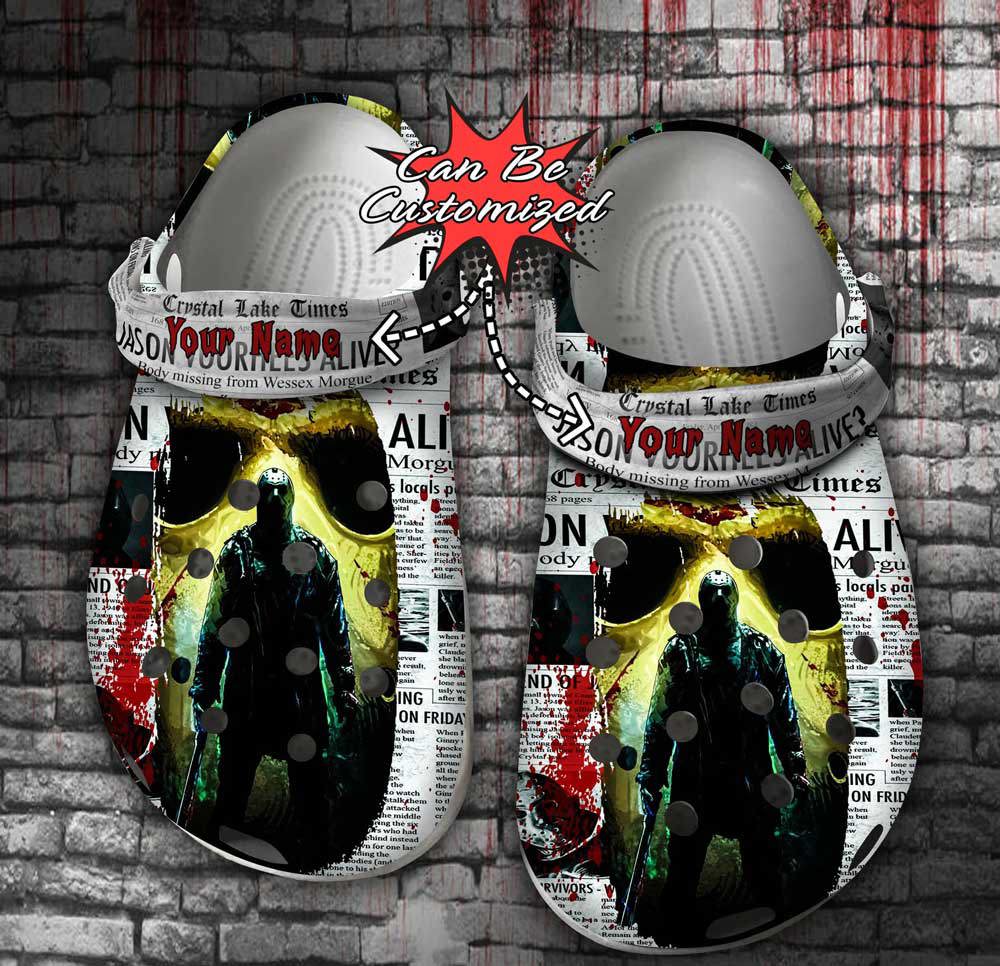 Crocs outfit - personalized friday the 13th jason voorhees alive halloween crocs clogs crocband shoes - 1713 Crocs Outfit