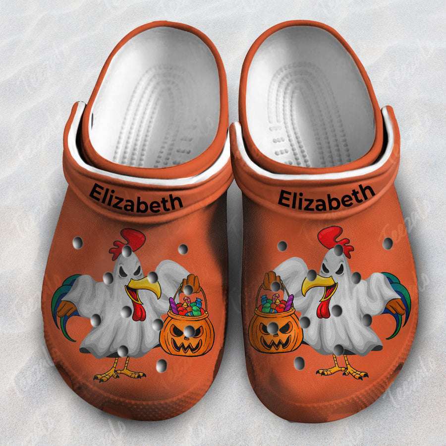 Crocs outfit - personalized funny chicken ghost halloween crocs clogs crocband shoes - 1714 Crocs Outfit