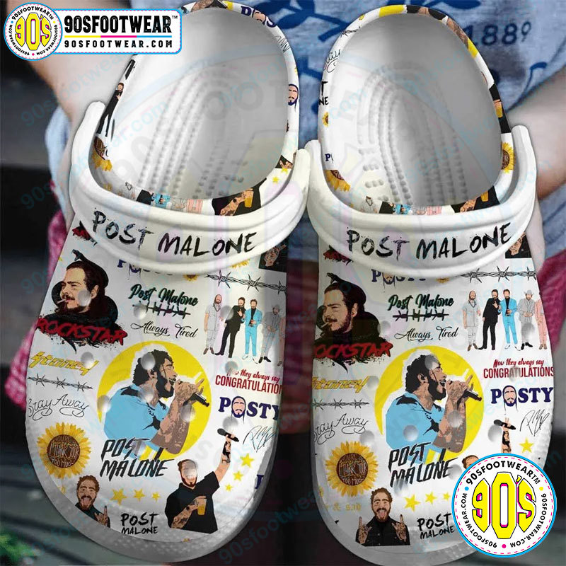 Crocs outfit - post malone crocs post malone rapper album’s name themed clog shoes - 1925 Crocs Outfit
