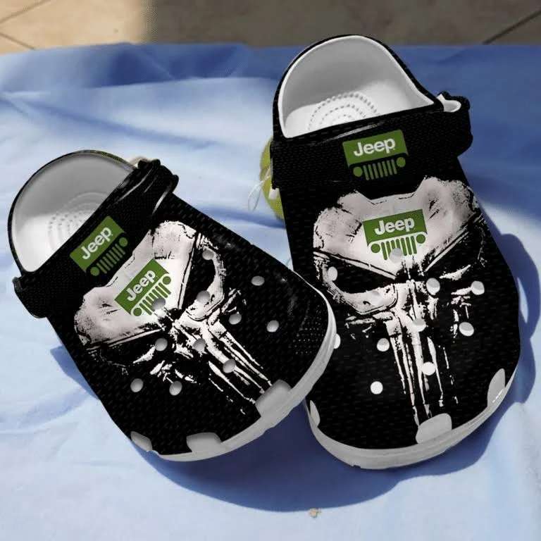 Crocs outfit - punisher skull jeep crocs crocband clog shoes for jeep lover - 1951 Crocs Outfit