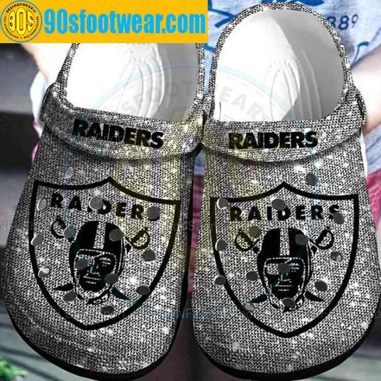 Crocs outfit - raider crocs bling bling las vegas raiders football team custom classic clog - 1957 Crocs Outfit