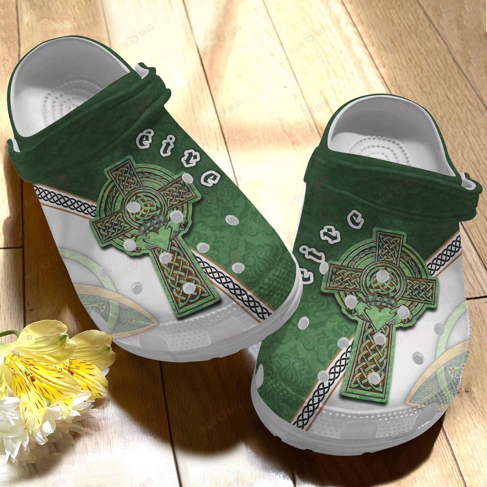 Crocs outfit - st patrick’s day ireland christian cross irish crocband crocs shoes - 2067 Crocs Outfit