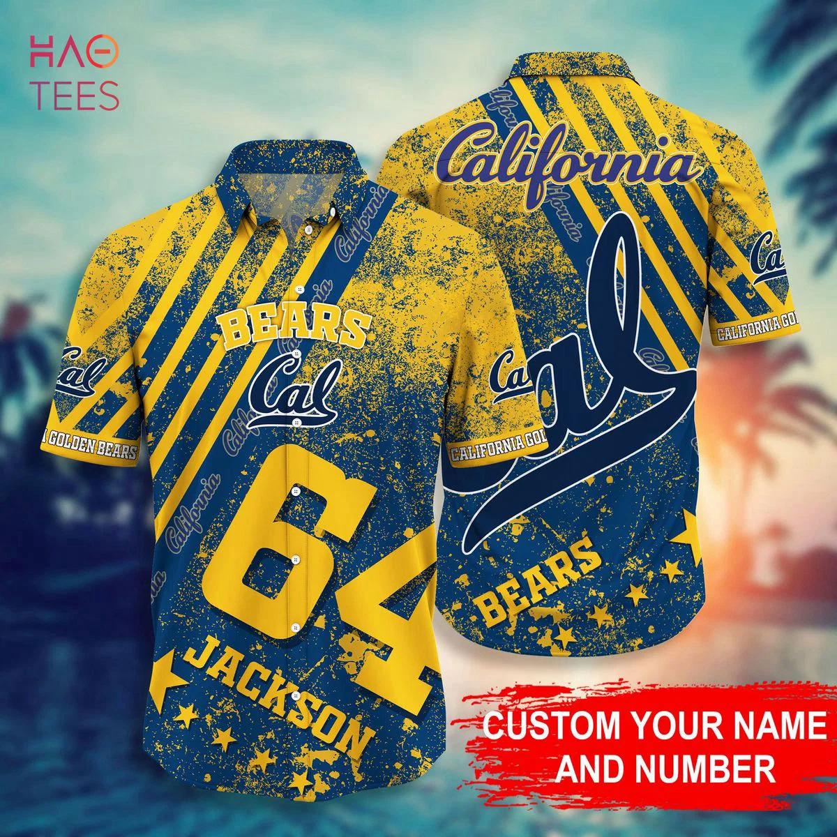 Custom name number california golden bears personalized hawaiian shirt Hawaii Shirt