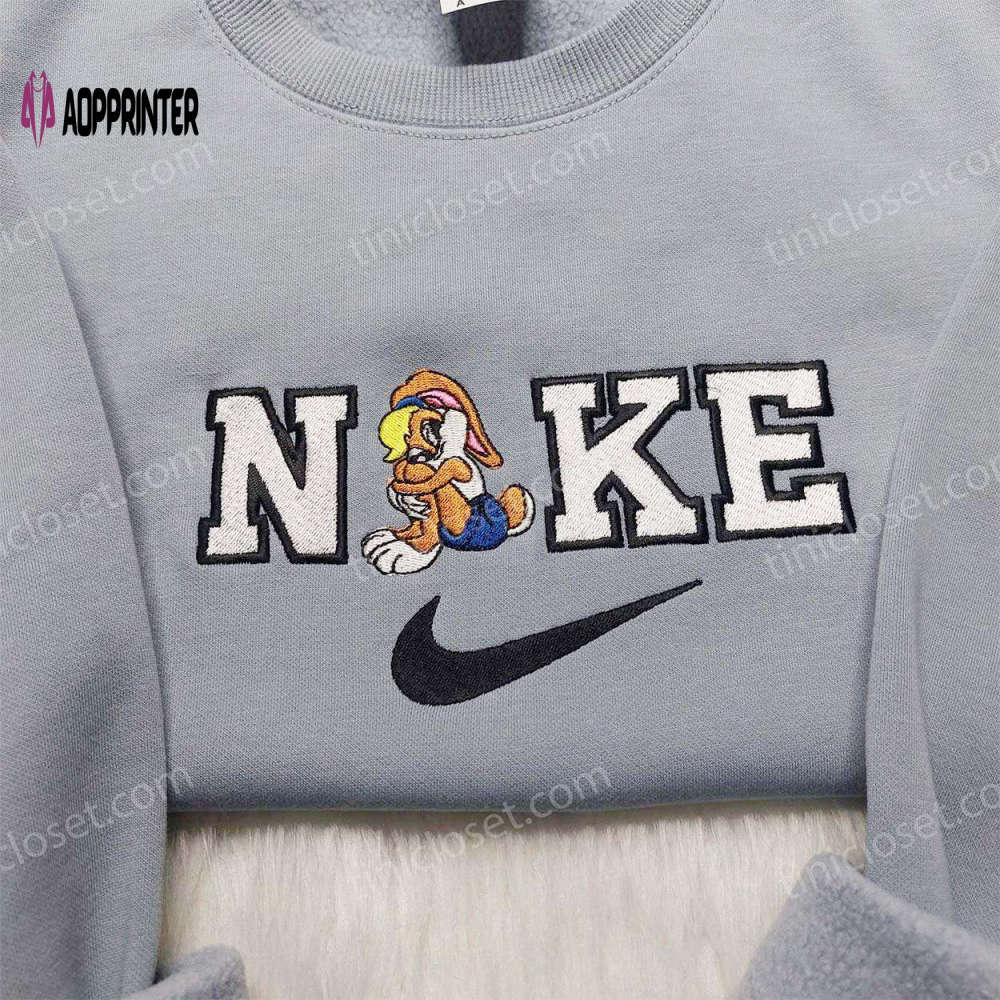 Custom nike lola bunny embroidered shirt – cartoon style delight Embroidered Shirt