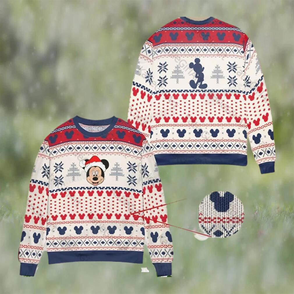 Cute santa mickey christmas ugly sweater gift for disney fan Christmas Ugly Sweater