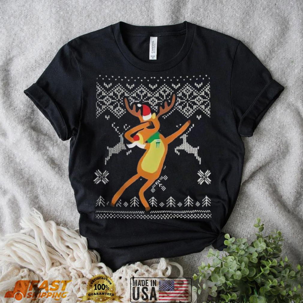 Dabbing reindeer ugly t shirt christmas gift Christmas Ugly Sweater