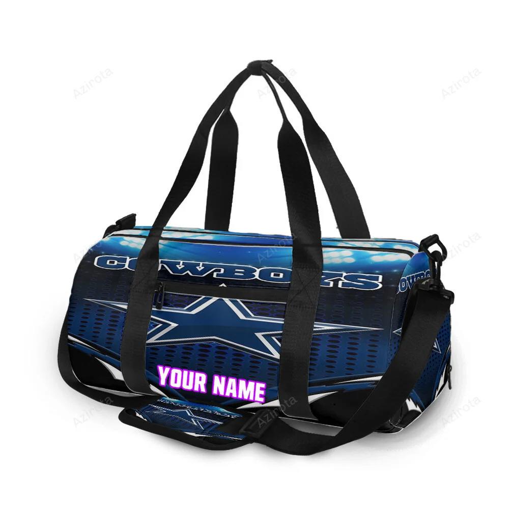 Dallas cowboys cowboys stadium light personalized name travel bag gym bag 991 Travel Bag