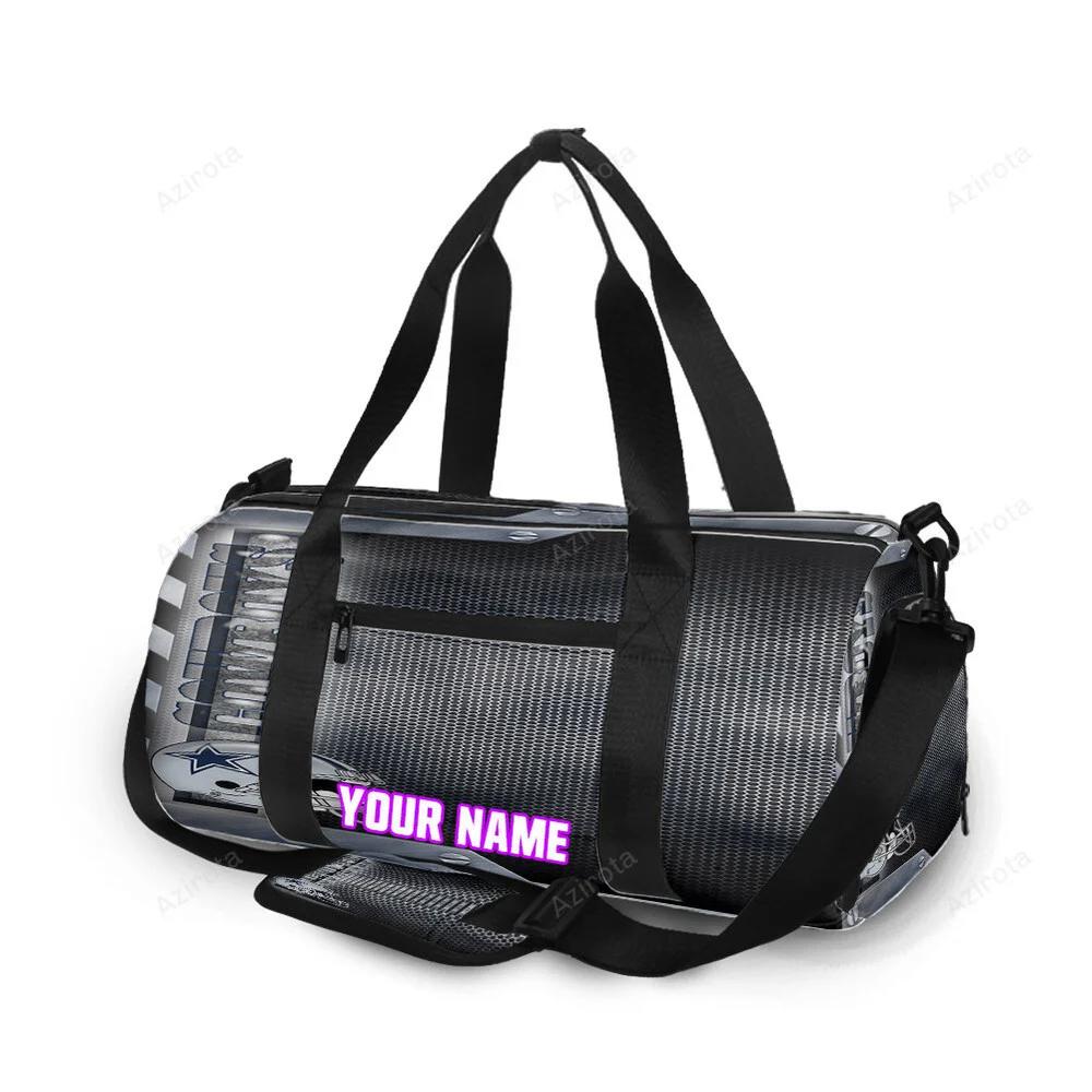 Dallas cowboys helmet metal personalized name travel bag gym bag 2153 Travel Bag