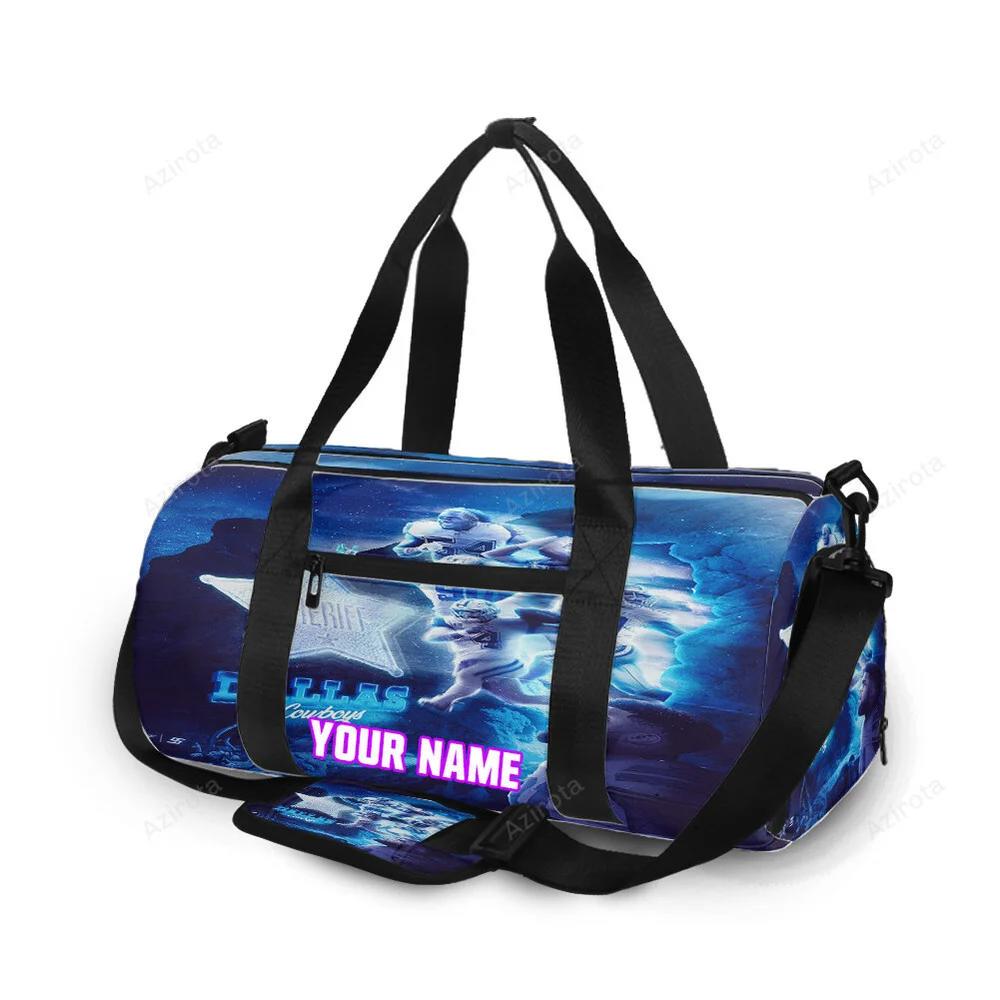 Dallas cowboys players running night personalized name travel bag gym bag 1561 Travel Bag