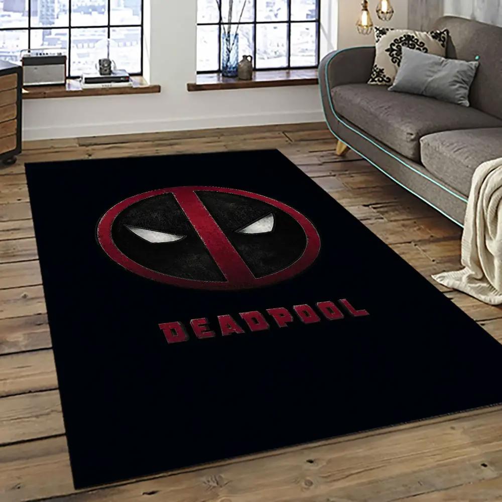 Deadpool marvel movie retangle carpet area rug home decor best gift for fan and friends dp36 Rectangle Rug