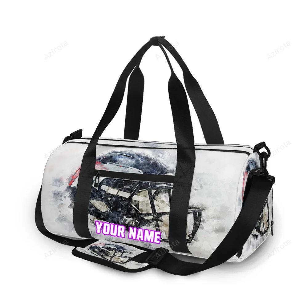 Denver broncos helmet v30 personalized name travel bag gym bag 1508 Travel Bag