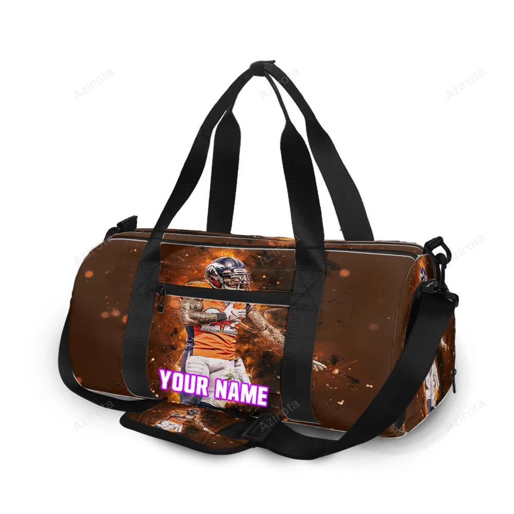 Denver broncos kareem jackson v42 personalized name travel bag gym bag 1117 Travel Bag