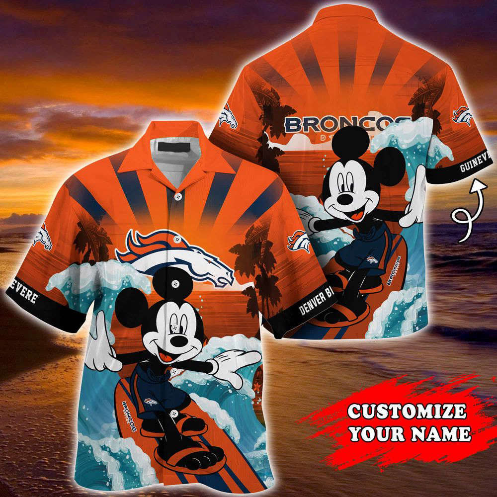 Denver broncos nfl-summer customized hawaii shirt for sports fans Hawaii Shirt
