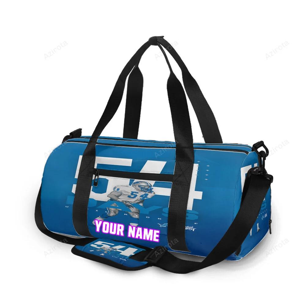 Detroit lions 54 days until kickoff personalized name travel bag gym bag 1622 Travel Bag