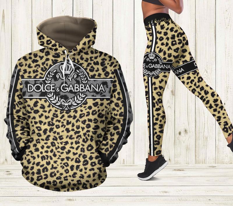 Dolce & gabbana d&g hoodie leggings luxury brand clothing clothes outfit for women 109 hcst 92 Hoodie Leggings Set