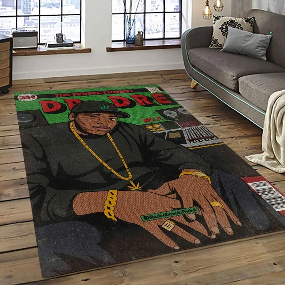 Dr. dre rapper hiphop music retangle carpet area rug home decor best gift for fan and friends dd1 Rectangle Rug