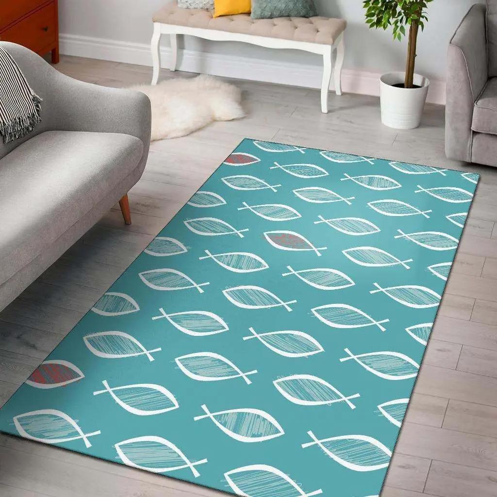 Fish and water pattern dhcdhc ld2809 rug living room rug home decor Rectangle Rug