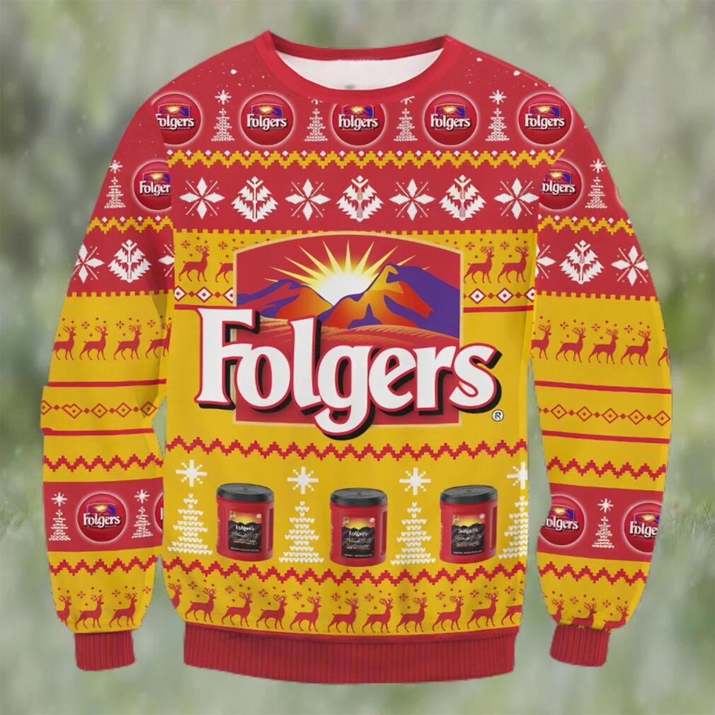 Folgers coffee ugly christmas sweater Christmas Ugly Sweater