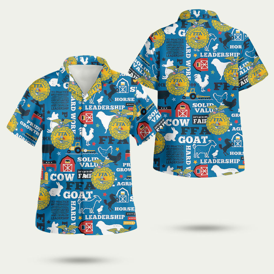 Forever blue ffa hawaiian shirt Hawaii Shirt Shorts & Flip Flops